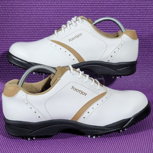 FootJoy Shoes Footjoy Greenjoys Leather Golf Shoes 48762 Womens 9m
